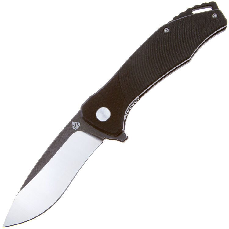 Нож QSP Raven Black/Satin сталь D2 рукоять Black G10 (QS122-C)