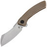 Нож Vanguard Mini Cleaver stonewash сталь M390 рукоять Bronze Titanium