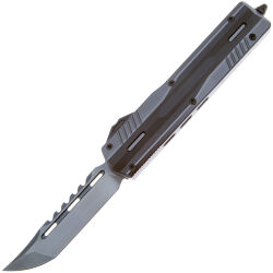 Нож Maxace/Tag Medusa T/E DLC сталь M390 рукоять Gray Aluminum