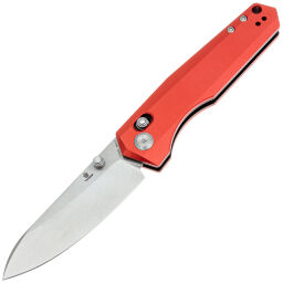 Нож Tenable Beaver stonewash сталь NItro-V рукоять Red Aluminium