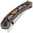 Нож Maxace BlackLight-01 сталь M390 рукоять Distressed Stonewash Titanium/Copper
