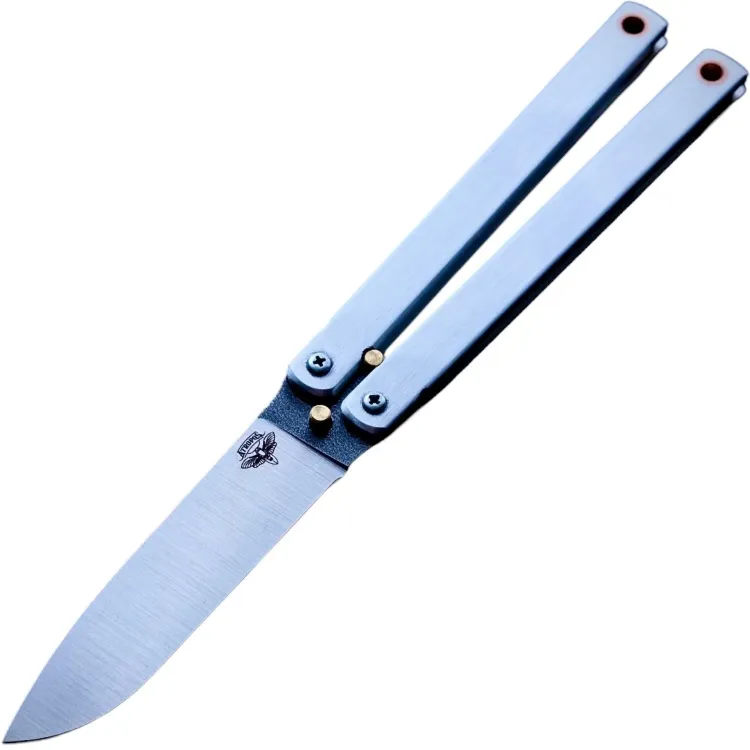 Нож-бабочка AtroposKnife Назад в СССР сталь AUS-8 рукоять Duralumin