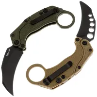 Нож Reate EXO-K black PVD сталь N690 рукоять OD Green Aluminium