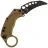 Нож Reate EXO-K black PVD сталь N690 рукоять OD Green Aluminium