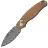 Нож Kizer Phoca CD сталь Damascus рукоять Mkuruti Wood