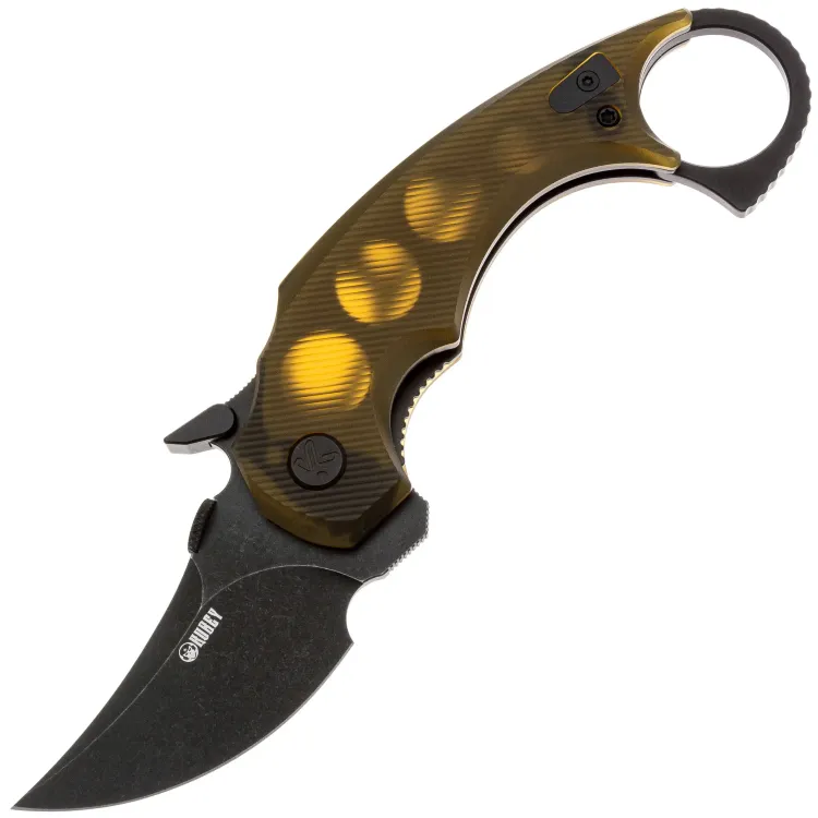Нож Kubey Jaw Pikal blackwash сталь 14C28N рукоять Ultem