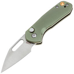 Нож CJRB Mini Pyrite сталь AR-RPM9 рукоять Green Aluminium (J1933-GN)
