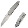 Нож WE Knife Tally satin сталь M390 рукоять Polished Bead Blasted Titanium (WE23090-2)