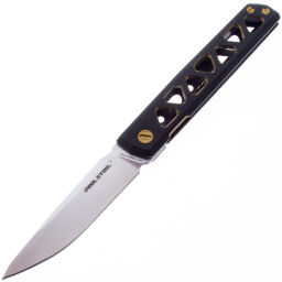 Нож Real Steel Bruns сталь VG-10 рукоять Black/Gold Ti (7661G)