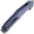 Нож Vanguard Atomic stonewash сталь M390 рукоять Ocean Blue Titanium
