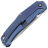 Нож Vanguard Atomic stonewash сталь M390 рукоять Ocean Blue Titanium