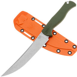 Нож Benchmade Meatcrafter сталь CPM-154 рукоять OD Green Santoprene (15500-04)