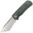 Нож Petrified Fish Beluga Tanto сталь K110 рукоять Green Micarta