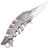 Нож Petrified Fish Pendant сталь M390 рукоять Silver Titanium