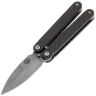 Нож-бабочка AtroposKnife Мерзавчик сталь AUS-8 рукоять Carbon Fiber