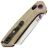 Нож Kizer Madrac satin сталь Nitro-V рукоять Brown Micarta