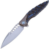 Нож Rike Knife Thor7 сталь 154CM рукоять Black/Blue G10