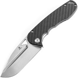 Нож Tenable Bömbur stonewash сталь D2 рукоять Carbon Fiber