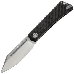 Нож Kunwu Geezer satin сталь Elmax рукоять Carbon fiber