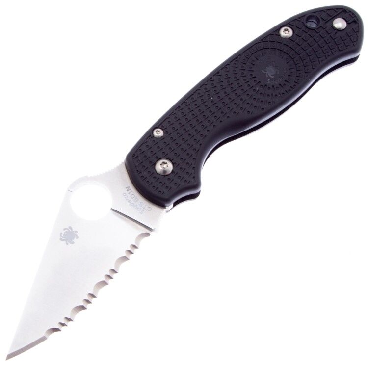 Нож Spyderco Para 3 LTW Serrated сталь CTS-BD1N рукоять Black FRN (C223SBK)