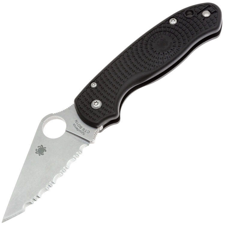 Нож Spyderco Para 3 LTW Serrated сталь CTS-BD1N рукоять Black FRN (C223SBK)