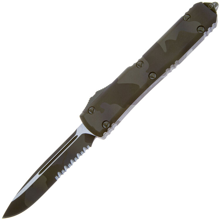 Нож Microtech Ultratech S/E PS Tactical сталь M390 рукоять OD Green Camo Aluminum (121-2OCS)