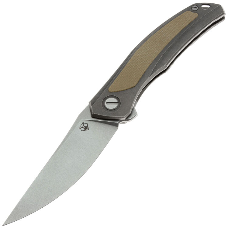 Нож Shirogorov Quantum Ursus сталь Cromax рукоять Ti/Beige G10