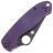 Нож Spyderco Para 3 DLC сталь Cru-Wear рукоять Purple G10 (C223GPPRBK)