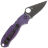 Нож Spyderco Para 3 DLC сталь Cru-Wear рукоять Purple G10 (C223GPPRBK)