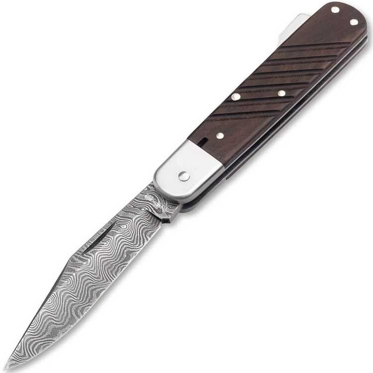 Нож Boker 98k сталь Chad Nichols Damascus рукоять Walnut (110715DAM)