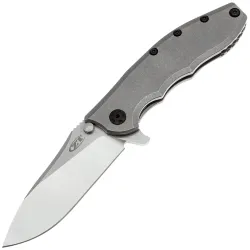 Нож ZT 0562Ti Hinderer Slicer сталь Magnacut  рукоять Grey Titanium