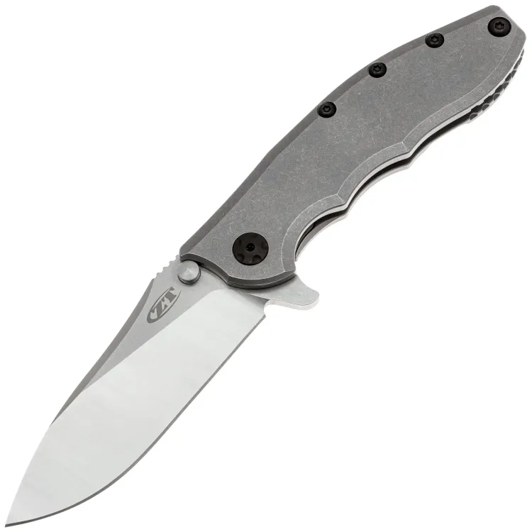 Нож ZT 0562Ti Hinderer Slicer сталь Magnacut  рукоять Grey Titanium