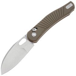 Нож Vosteed Morel stonewash сталь N690 рукоять Brown Aluminium