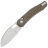 Нож Vosteed Morel stonewash сталь N690 рукоять Brown Aluminium