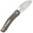 Нож Vosteed Morel stonewash сталь N690 рукоять Brown Aluminium