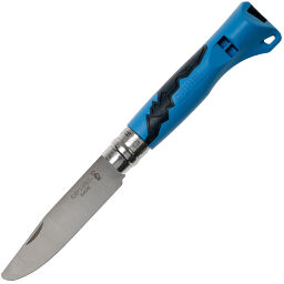 Нож Opinel №7 OutDoor Junior Blue сталь 12C27 рукоять термопластик (001898)
