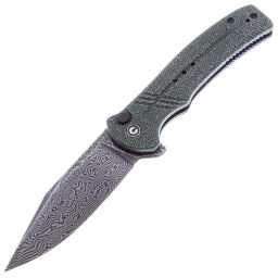 Нож CIVIVI Cogent Blackwash сталь Damascus рукоять Green Micarta (C20038D-DS1)