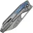 Нож WE Knife Inceptus grey stonewash сталь M390 рукоять Grey Titanium/Flamed Titanium