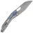 Нож WE Knife Inceptus grey stonewash сталь M390 рукоять Grey Titanium/Flamed Titanium