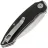 Нож Kubey Leaf stonewash сталь AUS-10 рукоять Black G10
