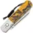 Нож Artisan Cutlery Holm сталь AR-RPM9 рукоять Steel/Yellow Acrylic