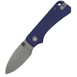 Нож CIVIVI Baby Banter Slip Joint gray stonewash сталь Nitro-V рукоять Blue G10 (C25066A-1)