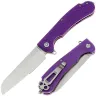 Нож Daggerr Smoke Eater DL serrated stonewash сталь 8Cr14MoV рукоять Purple FRN