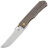 Нож Kansept Reedus stonewash сталь S35VN рукоять Bronze Titanium