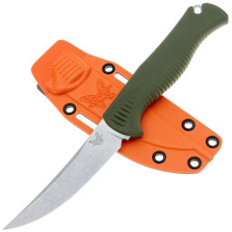 Нож Benchmade Mini Meatcrafter сталь CPM-154 рукоять OD Santoprene (15505)