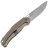 Нож Vanguard Atomic stonewash сталь M390 рукоять Pearl Bronze Titanium