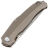 Нож Vanguard Atomic stonewash сталь M390 рукоять Pearl Bronze Titanium