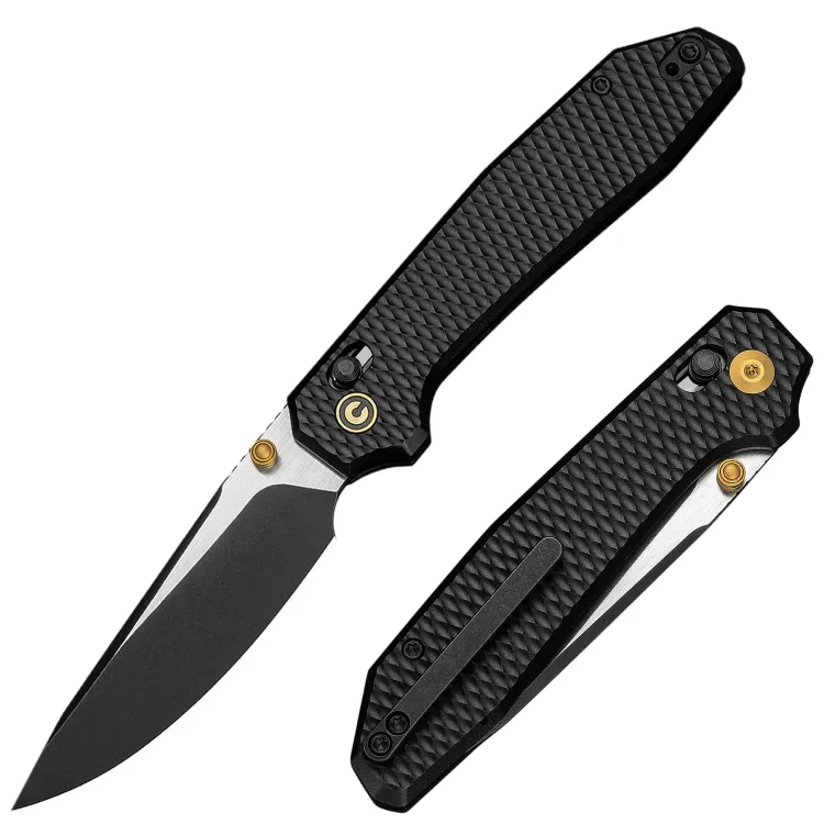 Нож CIVIVI Elite Tessera blackwash сталь S35VN рукоять Diamond Pattern Black Aluminium (CE26029-3)