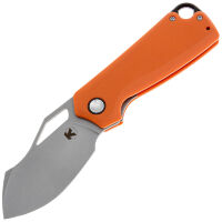 Нож Kristal Хоха сталь D2 Stonewashed рукоять Orange G10