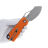 Нож Kristal Хоха сталь D2 Stonewashed рукоять Orange G10